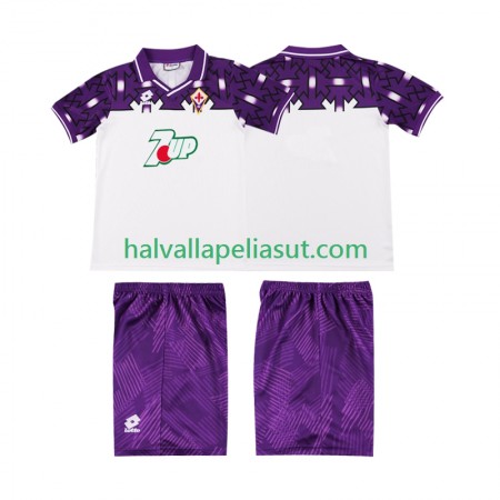 Jalkapallo Pelipaidat/Peliasut ACF Fiorentina 1992 1993 Retro Lasten Vieraspaita Lyhythihainen